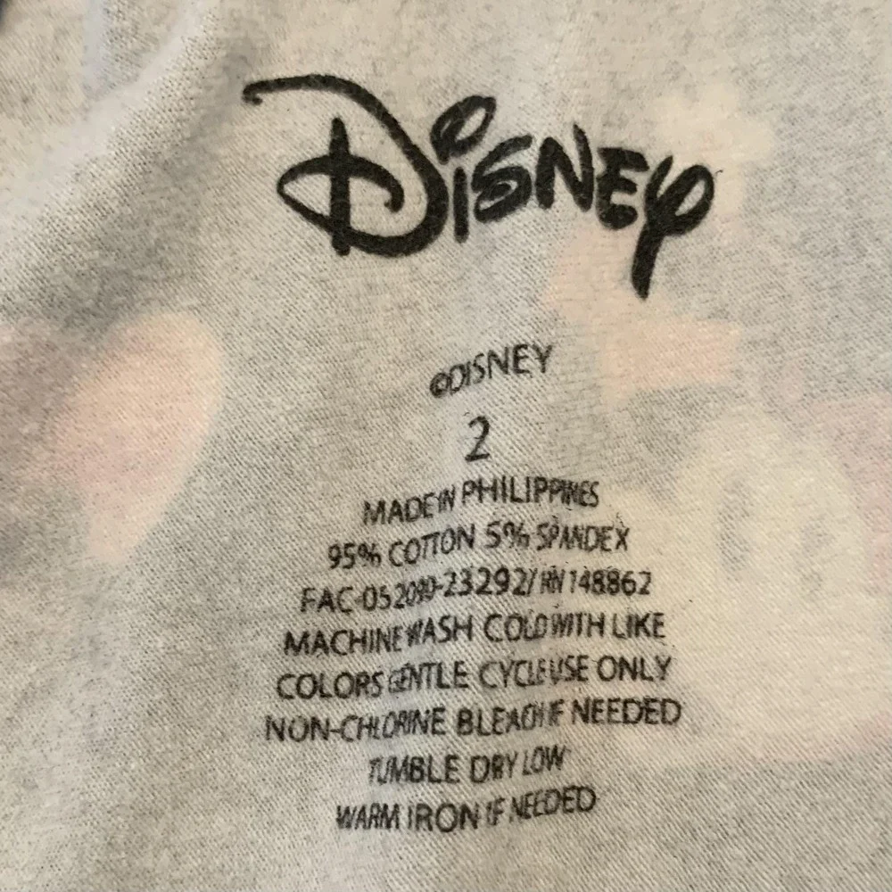 Disney Minnie Mouse Pajama Set Womens 2 Black Pink Tank Top Shorts Sleepwear - Picture 2 of 10